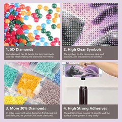 Dog Diamond Art Kits for Adults, Diamond Painting Kits for Beginners – DIY Full