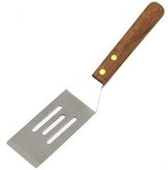 Chef Craft Select 8 inches in length Slotted Wooden Handle Cookie Spatula