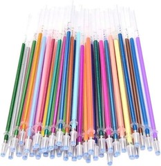 100 PCS Gel Pens Metallic Neon Glitter Pastel High Quality with Fine Points