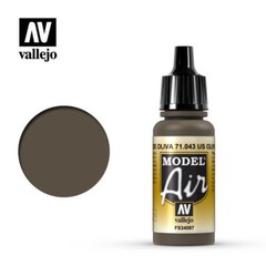 Vallejo Model Air Acrylic Color Airbrush Acrylic Airbrush 71043 Us Olive Drab