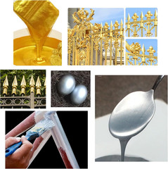 Metallic Acrylic Paint – Gold, 100Ml/Jar, Chalk Paste, Blendable, for Crafts, Co