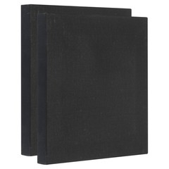 Painting Canvas Panels, 2 Pack 6×6 Inch Rectangle Blank Art Board, Black