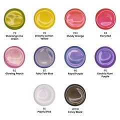 Iridescent Acrylic Paint Set, 10 Galaxy Tones, 60 ml / 2 fl oz Bottles, Shimm…