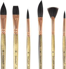 Sable Watercolor Brushes – 6Pcs Professional Paint Brushes for Artist round Tip,