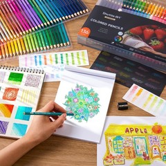 Shuttle Art 136 Coloured Pencils Soft Core Colouring Pencils Set for Adult