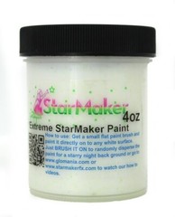 GREEN Extreme StarMaker Glow in the dark paint 4 oz pot , luminescent,
