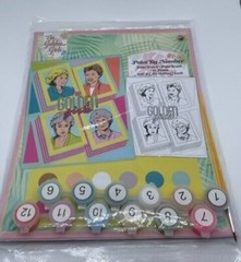 NEW & COMPLETE IN SEALED PACKAGE ABC SIGNATUREGOLDEN GIRLS PAINT BY NUMBER SET