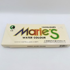 Maries Water Colour Paint Set 18 Colors 12ml Tubes Artist Painting Supplies
