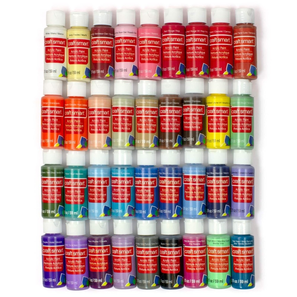 36 Assorted Acrylic Paint Set – Non-Toxic Paint For Drawing, Painting, Art & …