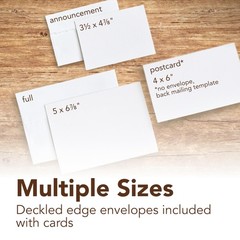 400 Series Mixed Media Cards 5×6.875 inches 6 Pack Envelopes Included – Custo…