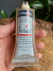 Vintage Grumbacher Pre-Tested Oil Color Grumbacher Red Naphthol AS-D New Paint