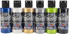 Wicked Colors 2oz Pearl Airbrush Colors – Multi-Surface, Water-Based Perfection