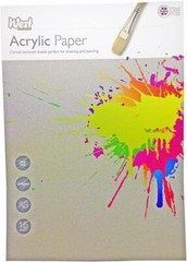 West Design Acrylic Pad A4 Gummed Bound 240GSM 15 Sheets WD791914