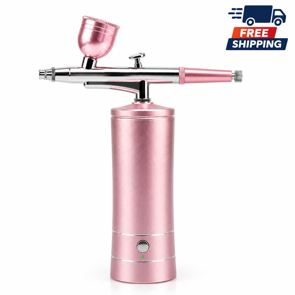 airbrush kit cordless compresor nails art,cake decor makeup, model painting