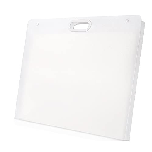 Sohynca Plastic Art Portfolio, Large Art Portfolio with Handles,Waterproof Po…