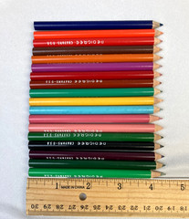 Vtg Empire Pedigree 18 Colored Pencils Crayons 1974 USA No Sharpeners Lot of 2