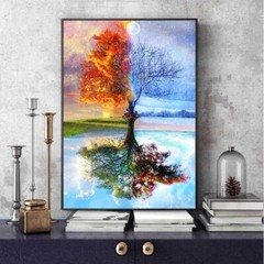 Oil Painting Kit Tree of Life Paint by Numbers DIY for Beginners 16×20 inch