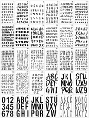 30 Pieces Letter Stencils for Painting 4 x 7 Inch Alphabet 4 x 7 inches