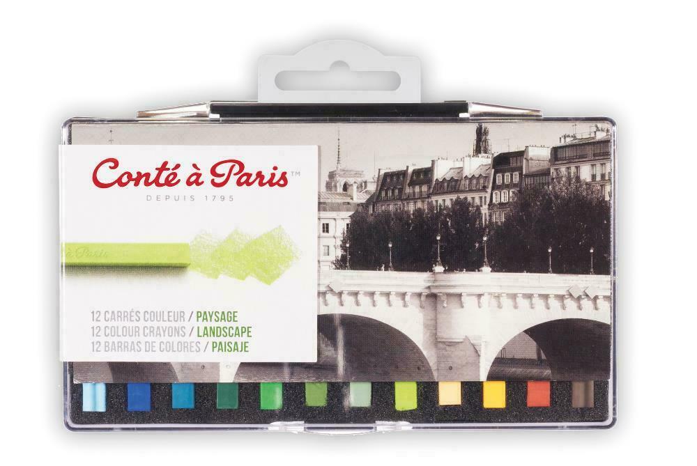 Conte Carres Crayons – 12 Landscape Colours