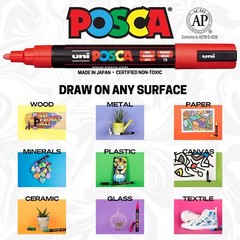 8color Paint Marker Set Pc5m Medium