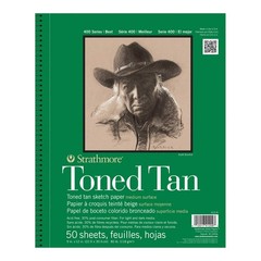 400 Series Sketch Pad, Toned Tan, 9×12 inch, 50 Sheets – Artist Sketchbook fo…