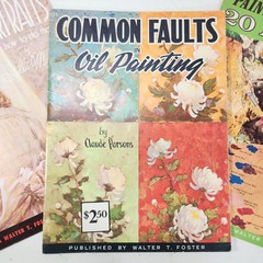 VTG Walter Foster How To Paint Art Books Sea Oil Paintings Portraits 3 Book Lot