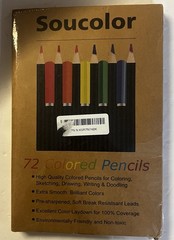 Soucolor 72-Color Colored Pencils for Adult Coloring Books Soft Core New