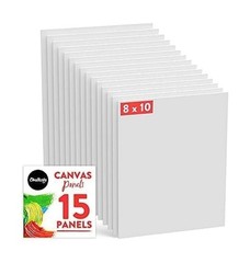 Chalkola 8×10 Canvas for Painting (15 Pack) – Small Canvases fo… Fast USA SHIP