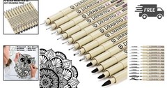 Archival Waterproof Micro Fine Line Drawing Pens Sketch Manga Art Markers