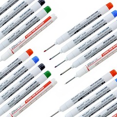 Zhhanhanw 10 Pcs 20MM Long Head Deep Hole Marker Pens,Multi Multicolor
