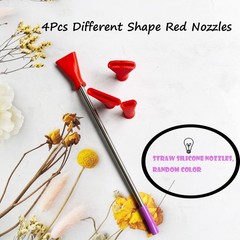 JILINWEI Stainless Steel Straw Blow Nozzles Set for Acrylic Paint Pouring Too…