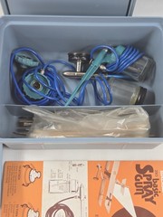 Vintage Badger 250 Basic Spray Gun Airbrush System Kit w/ Master Striping Tips &