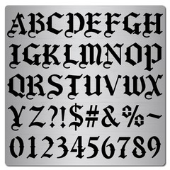 GORGECRAFT 6.3 Inch Metal inches x inches, Letter and number stencil