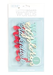 Home Letter Board Words Travel Set of 4 Adventure Explores Wander Travel NEW