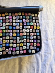 262 Colors Alcohol Markers Set, Multicolor, Zipper Carrying Case NOT COMPLETE