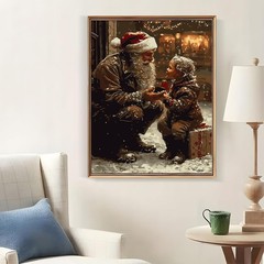 Christmas Santa Claus Paint by Numbers for Adults, DIY Winter Paint by Numbers K