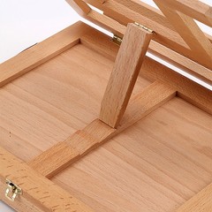 Wooden Table Easel Box W/ Storage Drawer Portable Artist Easel Painting Supplies
