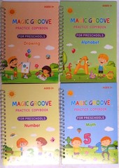 New Magic Groove Practice Copybook Children’s Handwriting Book Practice Set 3+