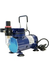 Paasche D500SR 1/5 HP Oilless Compressor with Regulator and Moisture Trap – Blue
