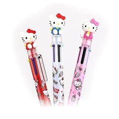 Hello Kitty 0.7mm 6-Color Multicolor Ballpoint Pen w/Hello Kitty Figure 1PC (…