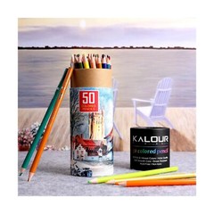 KALOUR Premium Colored Pencils,Set of 50 Colors,Artists Soft Core with Vibran…