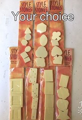 Clearsnap “Style Stones” Ivory Coated Stone Embellishments – Your Choice – NEW