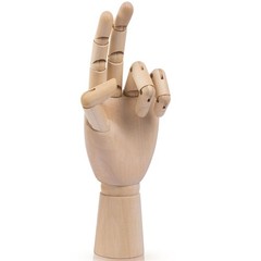 Falling in Art Wooden Hand Model, 10Inches Left Hand Mannequin Figure for Jew…