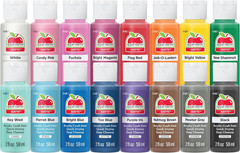 , Vibrant Spectrum Collection Acrylic Craft Paint, PROMOABIII, 2 Fl Oz Each, 16