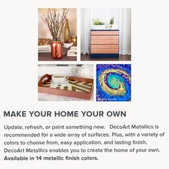 DecoArt Americana Decor Metallics Vintage Brass 3 Pack 8oz Metallic Acrylic Pain