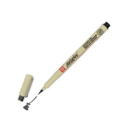 XSDK-BR-49 Sakura Pigma Brush Marker Pen, Black Ink, Pack of 3