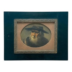 Antique Miniature Tronie of a Bearded Old Man, Follower of Sir Peter Paul Rubens