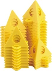 40pcs Pyramid Stands, Painters Pyramids, Painter’s Painting Stands Yellow