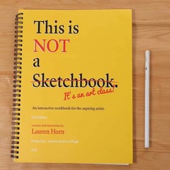This Is Not a Sketchbook Drawing Coloring Workbook Thick Paper Creative Art Book
