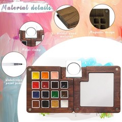Mini Paint Palette Travel Kit – 1 Count (Pack of 1), Colours
